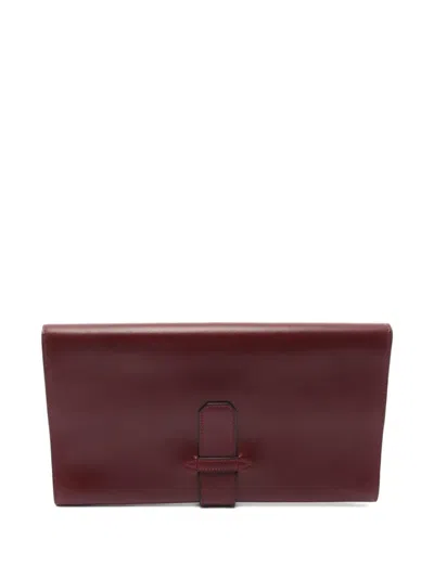 Pre-owned Hermes 1978 Leather Clutch Bag