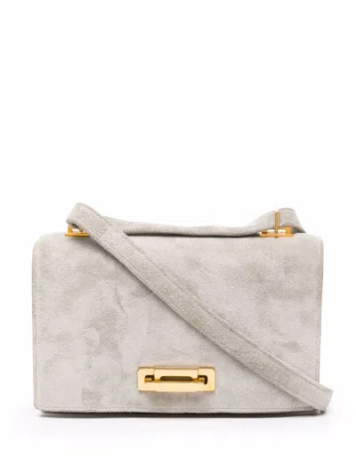 Pre-owned Hermes 1979  Flap Shoulder Bag In Grey