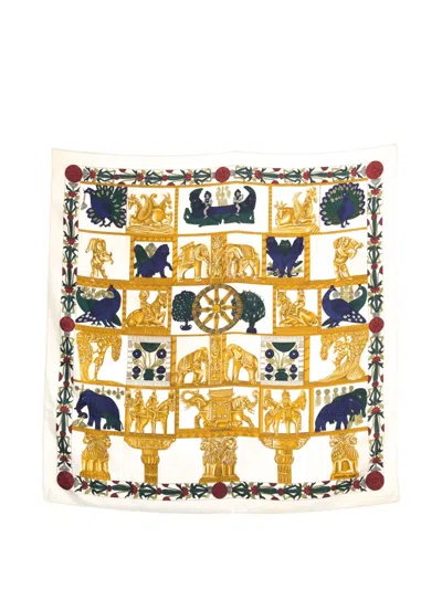 Pre-owned Hermes 1987 Torana Silk Scarf