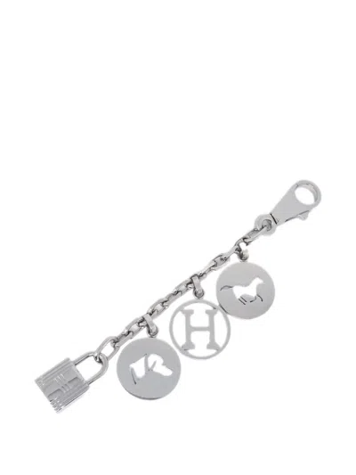 Pre-owned Hermes 1990-2000s Amulet Bull Lock Keychain