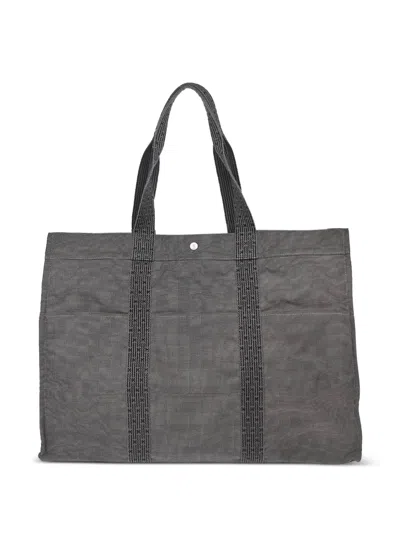 Pre-owned Hermes 1990-2000 Herline Handbag In Grey