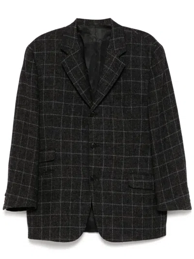 Pre-owned Hermes 1990-2000 Single-breasted Blazer In Grey