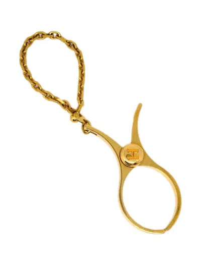 Pre-owned Hermes 1990-2000s Filou Glove Clip In Gold