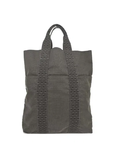 Pre-owned Hermes 1990-2000s Herline Cabas Tote Bag In Gray
