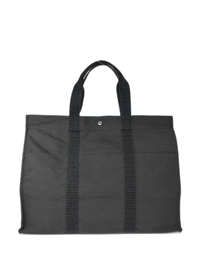 Pre-owned Hermes 1990-2000s Herline Gm Tote Bag In Black