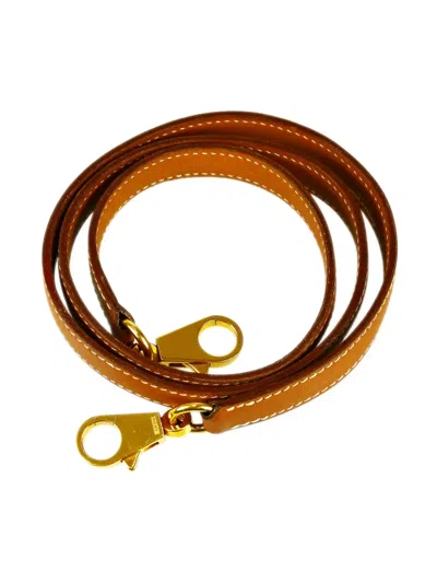 Pre-owned Hermes 1990-2000s  Kelly Shoulder Strap In Brown