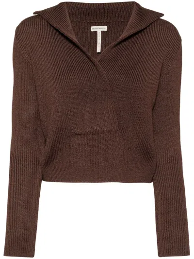 Pre-owned Hermes 1990-2000s Long-sleeved Jumper In Brown