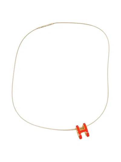 Pre-owned Hermes 1990-2000s Pop H Necklace