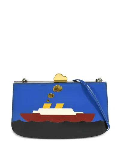 Pre-owned Hermes 1990-2000s Sac À Malice Shoulder Bag In Blue