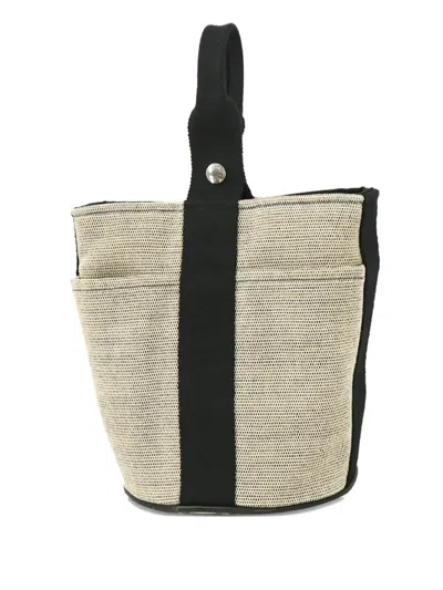 Pre-owned Hermes 1990-2000s Saxo Pm Canvas Bucket Bag