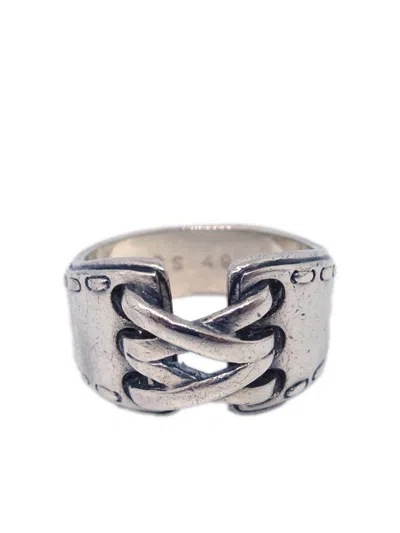 Pre-owned Hermes 1990-2000s Sterling Silver Mexico Ring