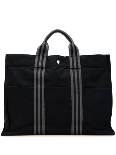 Pre-owned Hermes 1990-2010 Canvas Fourre Tout Mm Tote Bag