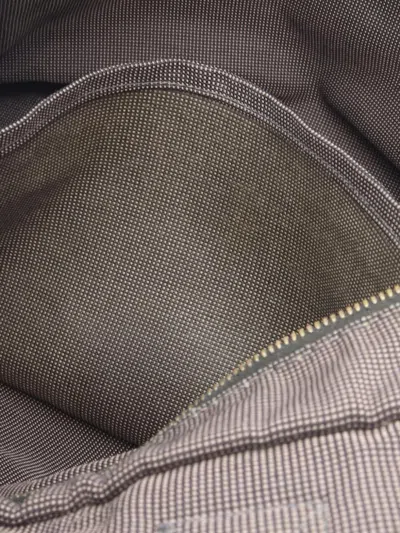 Pre-owned Hermes 1990-2010 Canvas Herline Mm Tote Bag In Grey