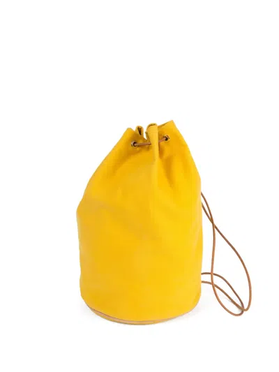 Pre-owned Hermes 1990s Matelot-marin Shoulder Bag In Yellow