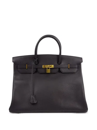 Pre-owned Hermes 1991 Birkin 40 Handbag In Black