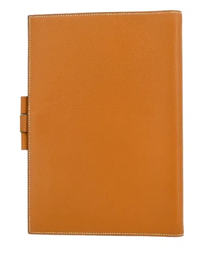 Pre-owned Hermes 1991 Courchevel Vision Agenda Book Cover