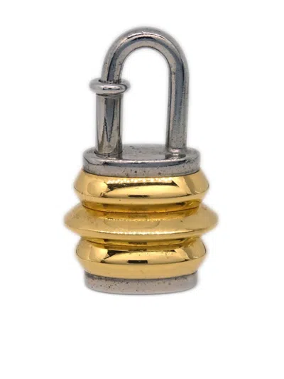 Pre-owned Hermes 1991 Extreme Lanthanum Padlock In Gold