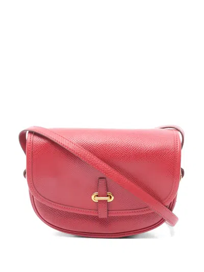 Pre-owned Hermes 1992 Balle De Golf Shoulder Bag In Red