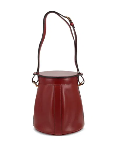 Pre-owned Hermes 1992 Farming Handbag In Red