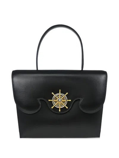 Pre-owned Hermes 1992 Fregate Tote Bag In Black