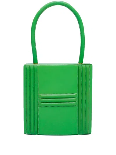 Pre-owned Hermes 1993  Cadena Kelly Handbag In Green
