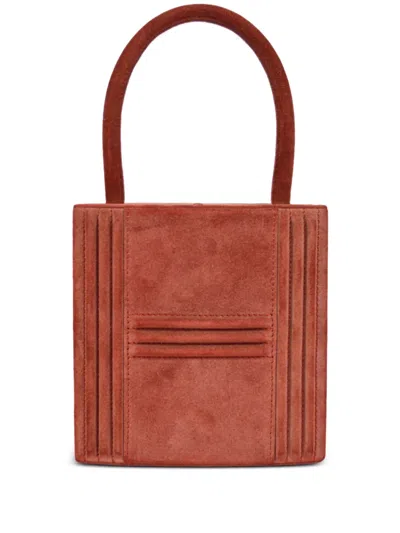 Pre-owned Hermes 1993  Cadena Kelly Mini Handbag In Red