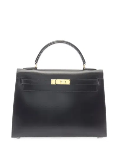 Pre-owned Hermes 1994 Kelly 32 Handbag In Black