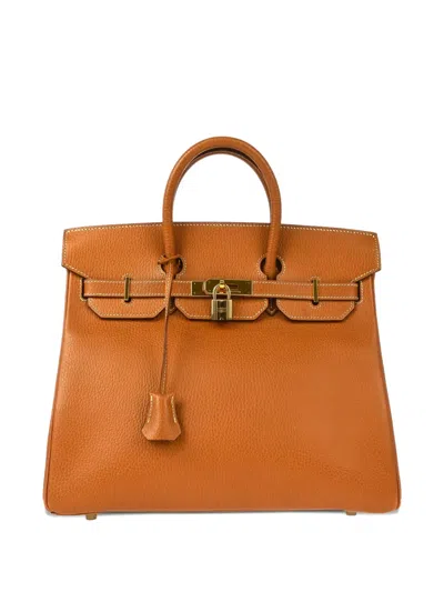 Pre-owned Hermes 1995 Haut À Courroies 32 Handbag In Neutral