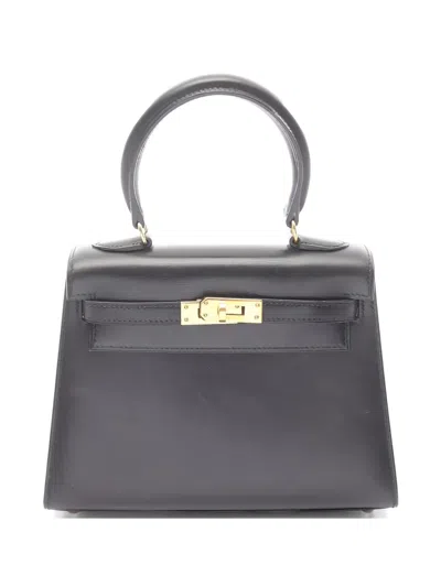 Pre-owned Hermes 1995 Mini Kelly Tote Bag In Black