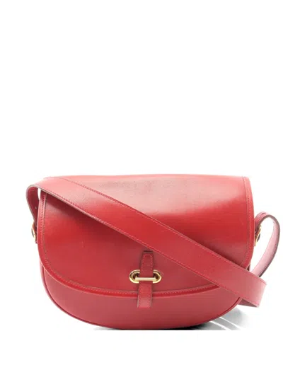Pre-owned Hermes 1996 Balle De Golf Crossbody Bag In Red