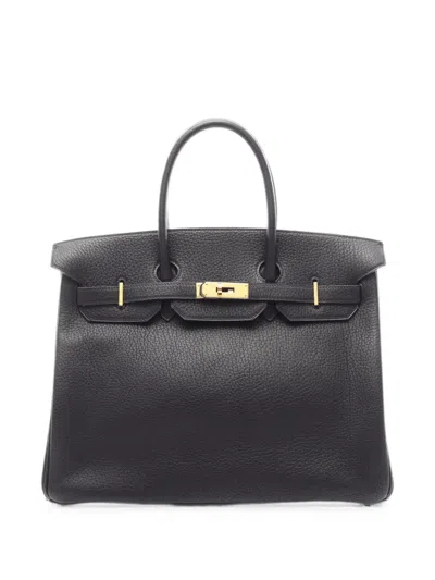 Pre-owned Hermes 1996 Birkin 35 Tote Bag In Black