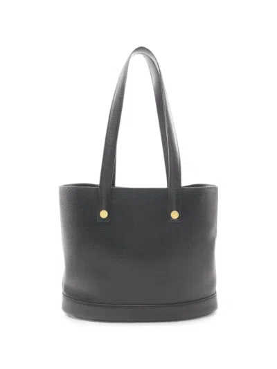 Pre-owned Hermes 1996 Sorbonne Tote Bag In Black