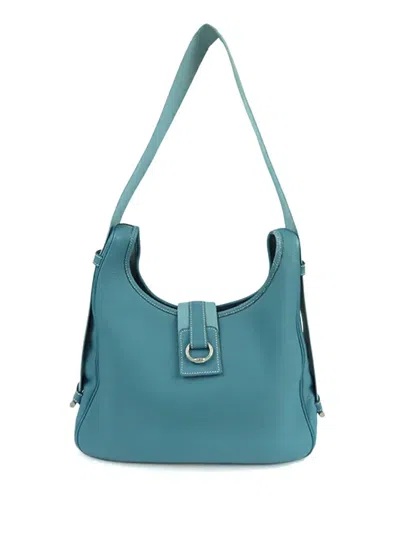 Pre-owned Hermes 1997 Ardennes Tsako Shoulder Bag In Blue