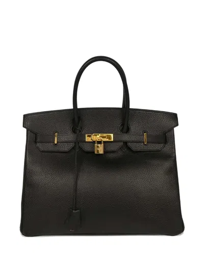 Pre-owned Hermes 1997 Birkin 35 Handbag In Black