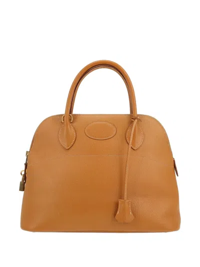 Pre-owned Hermes 1997 Bolide 31 Handbag In Brown