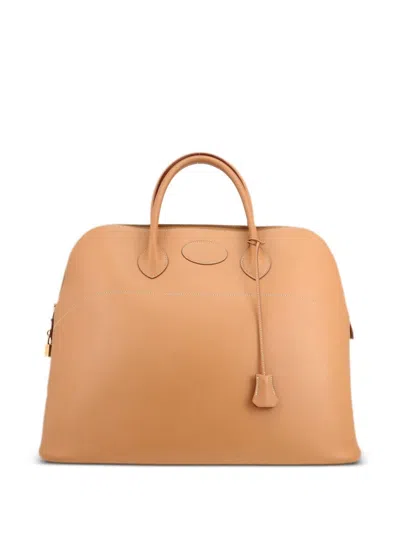 Pre-owned Hermes 1997 Bolide 45 Travel Bag In Gold