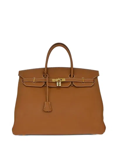 Pre-owned Hermes 1999 40 Birkin Tote Bag In Brown