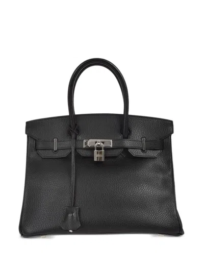 Pre-owned Hermes 1999 Ardennes Birkin 30 Handbag In Black