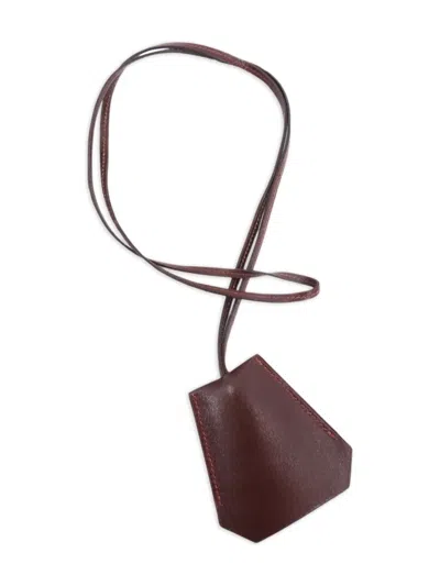 Pre-owned Hermes 1999 By Margiela Clochette-necklace In Brown