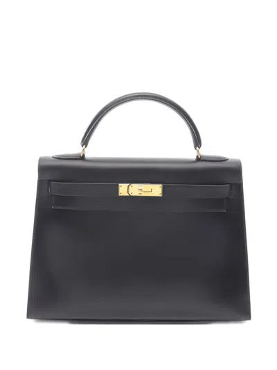 Pre-owned Hermes 1999 Kelly 32 Handbag In Black