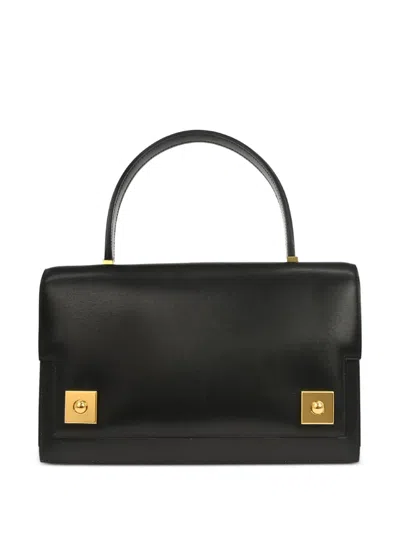 Pre-owned Hermes 1999 Piano Leather Handbag In Black