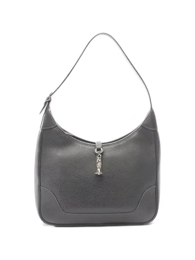Hermes 1999 Trim 31 Shoulder Bag In Gray