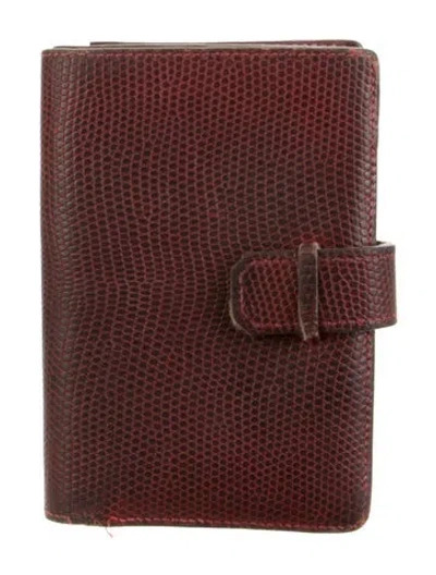 Pre-owned Hermes 1999 Wallet In Burgundy