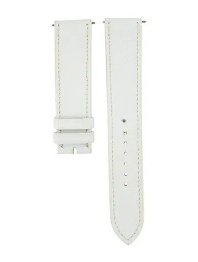 Pre-owned Hermes 19mm Watch Strap In White