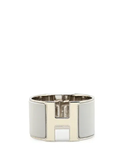 Pre-owned Hermes 2000-2010 Extra Wide Clic Clac H Bracelet Pm Costume Bracelet