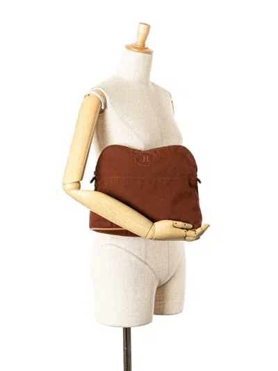 Pre-owned Hermes 2000-2015 Toile Bolide Trousse De Voyage Pouch Gm Vanity Bag
