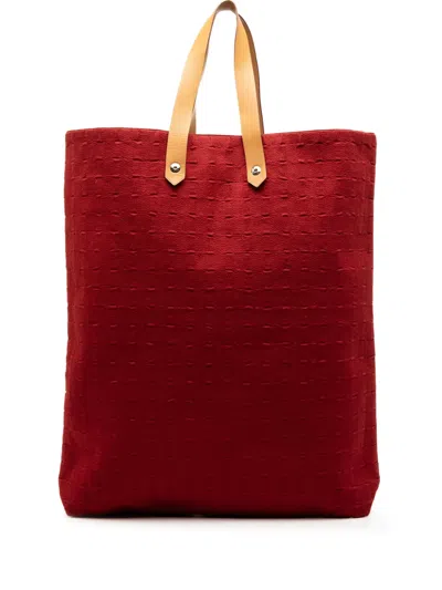 Pre-owned Hermes 2000-2020 Canvas Ahmedabad Cabas Ii Gm Tote Bag In Brown