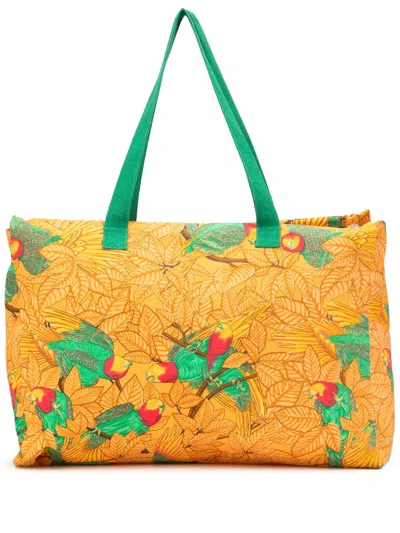 Pre-owned Hermes 2000-2020 Toile Les Perroquets Tote Bag