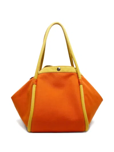 Pre-owned Hermes 2000-2020s Sac Bagar Gm Tote Bag In Orange