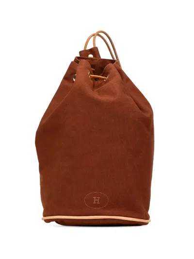 Pre-owned Hermes 2000-2024 Canvas Polochon Mimile Backpack